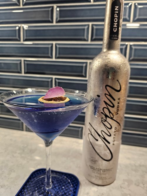 Drink The Great Blue Hole Martini created by Dayton Owens