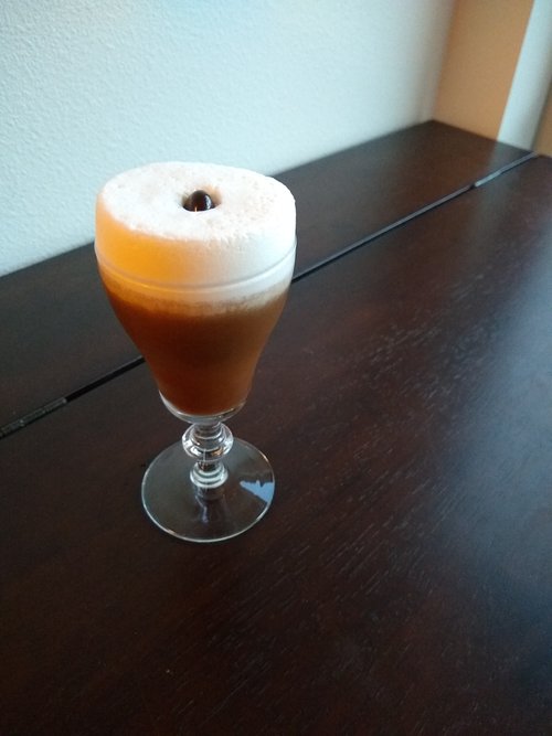 Drink Brazilian Coff-fizz created by Katsumi Manabe