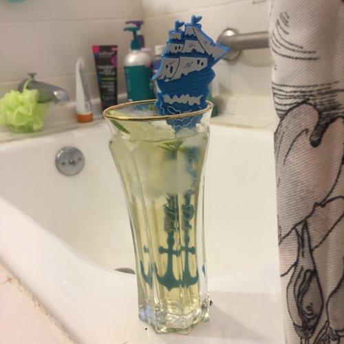 Drink Let’s go saline? created by Katy Dimick