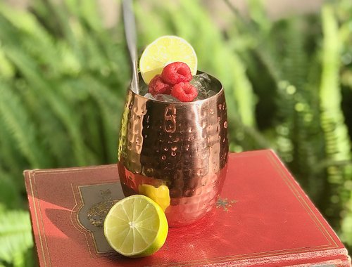 Drink Van Gogh’s Raspberry Mule created by Shawn Lim