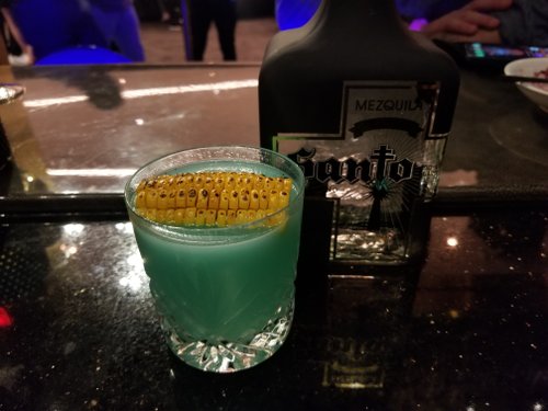 Drink Blue Corn Moon created by Rylen Komeiji