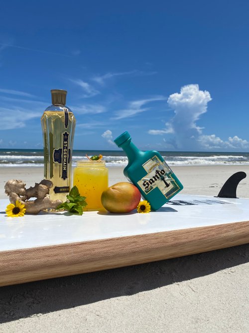 Drink The Spice Surfboard created by Mark Drummond
