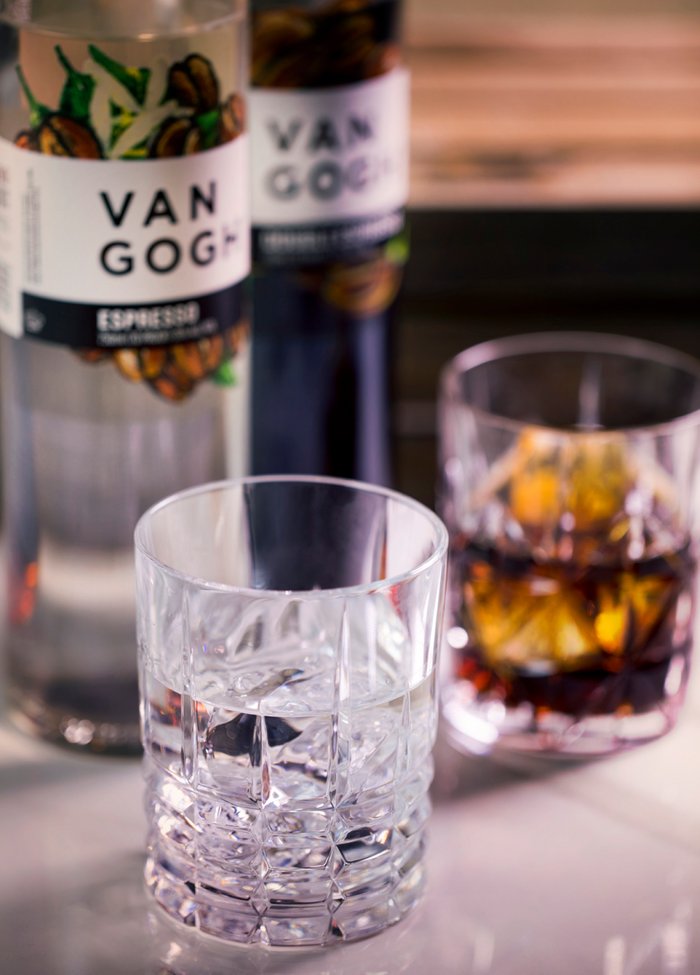 Van Gogh Vodka - Double Espresso in 2 glasses.